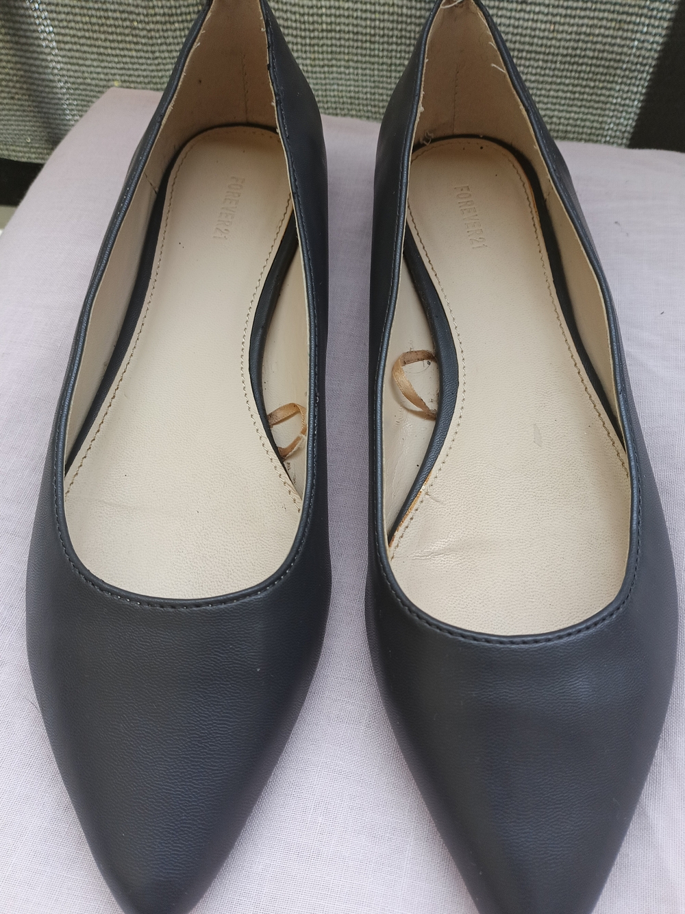 4/$15 Forever 21 Black Pointed Toe Women’s Ballet Flats Size 7.5